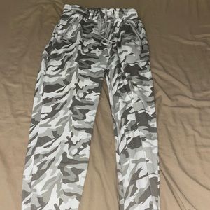 White Camo Joggers